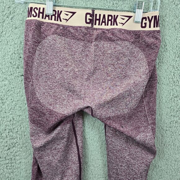 Gymshark Spellout Waistband Leggings Purple Space dye Size M - Picture 5 of 10